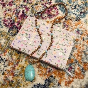 Turquoise statement necklace